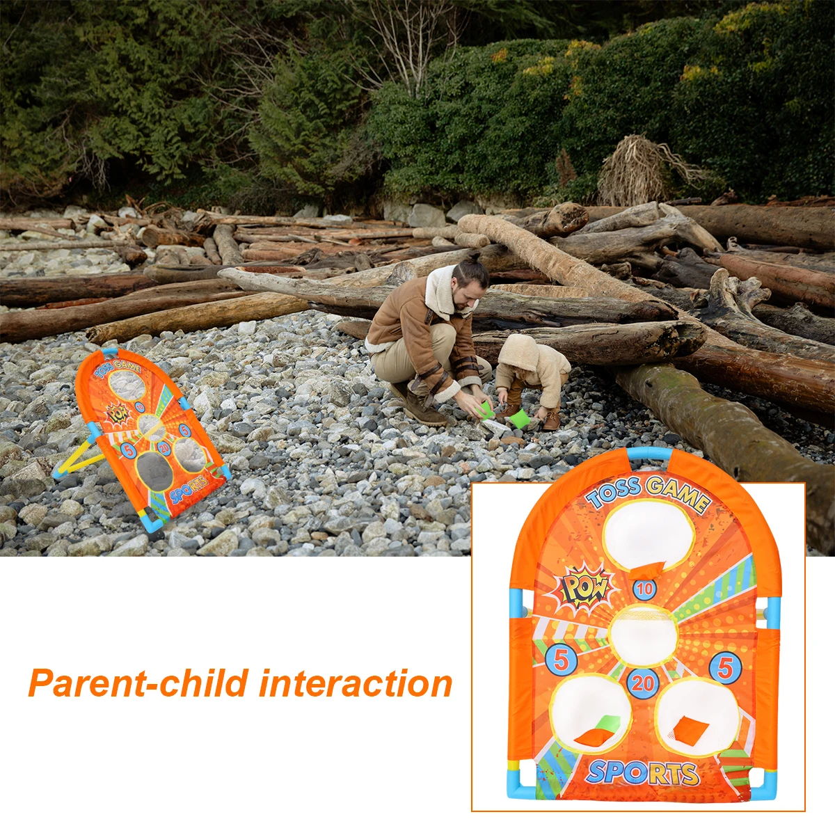 

1Pc Premium Material Throw Game Sandbag Set for Children's Intellectual Development (Orange)