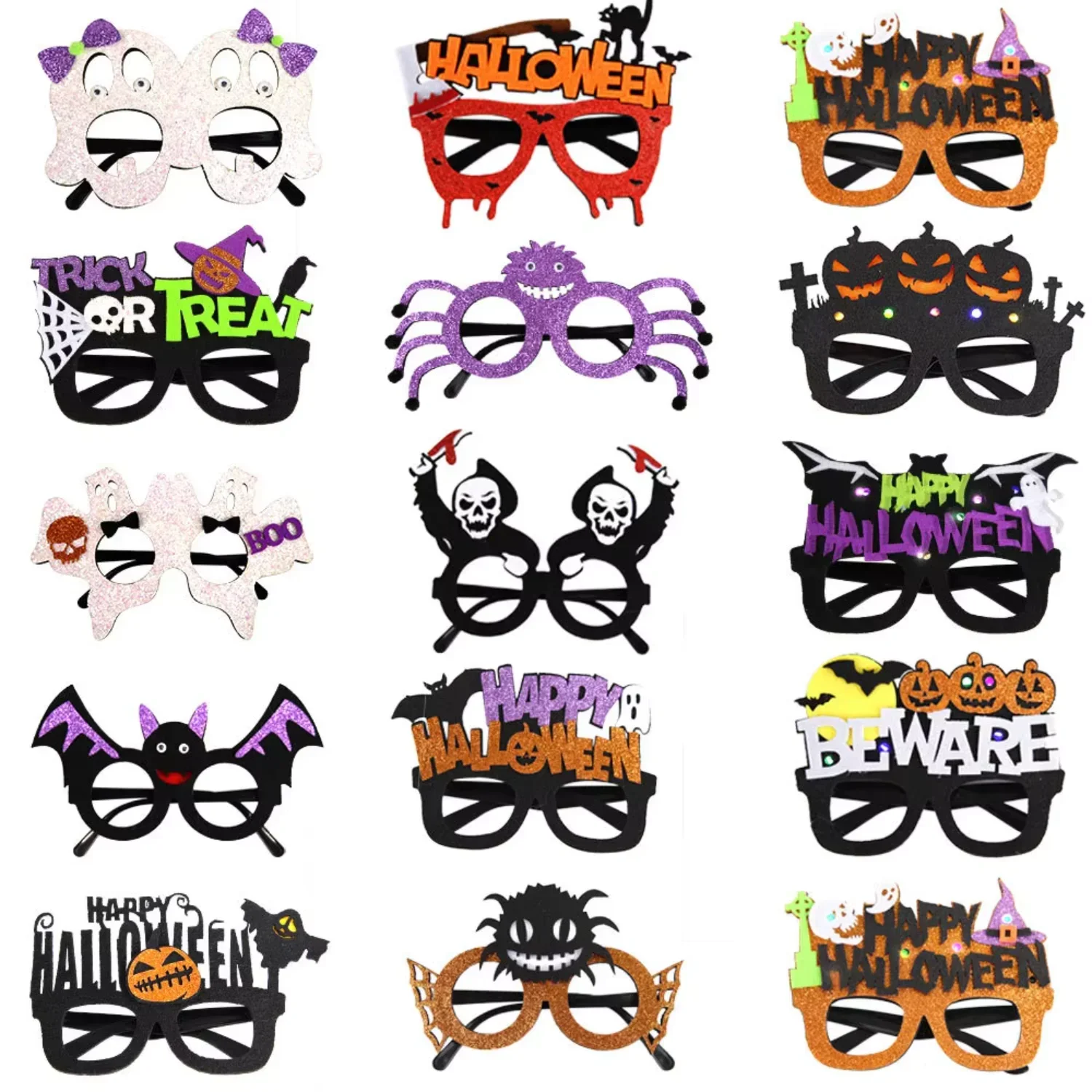 Gafas de terror de Halloween, artículos decorativos para niños y adultos, diversión festiva y asustadora