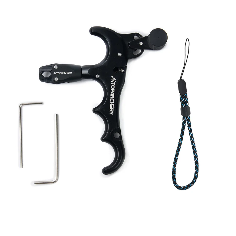 1pc Bogenschießen Verbindung Bogen Release Aluminium Legierung Daumen Trigger 360 Grad Rotation Schießen Zubehör
