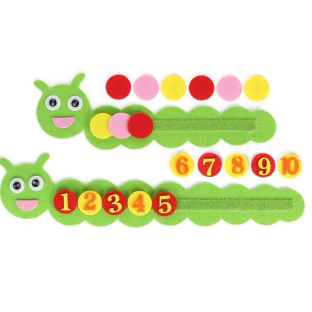 Montessori Materials Caterpillar DIY Math Toys Kids Toys Number Educational Learning Toys for Children Preschool Teaching Aids