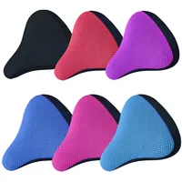 Bicycle Saddle 3D Soft Bike Seat Cover Cycling Silicone Seat Cushion Cycling Breathable Saddle Comfortable Bicycle