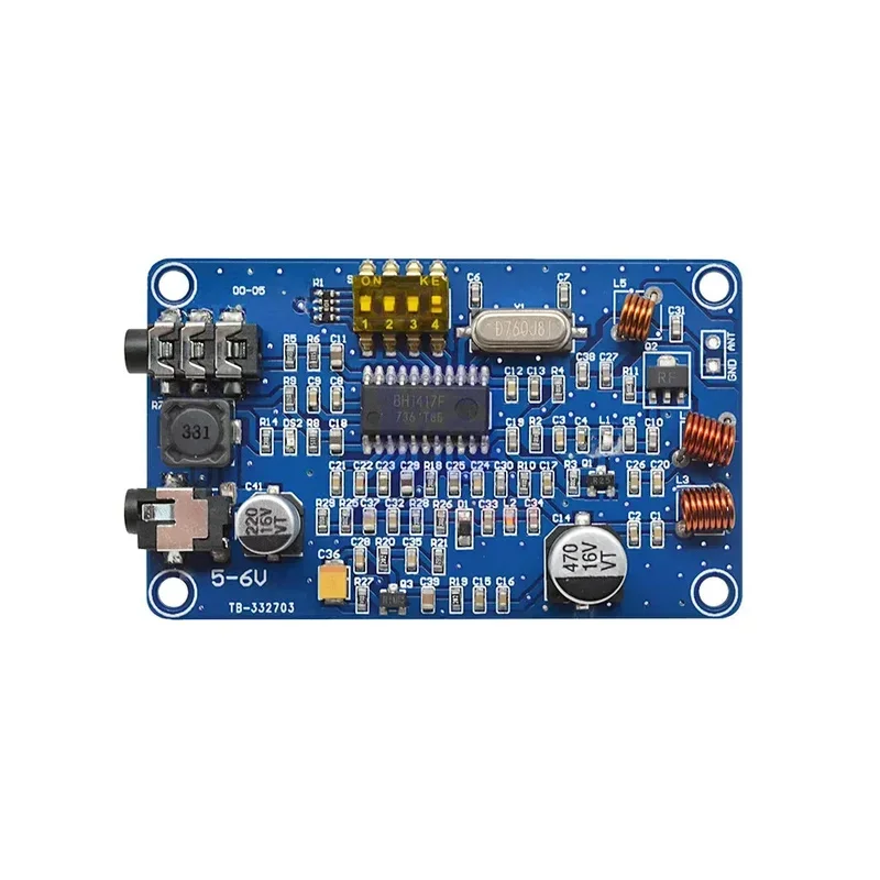 

diymore BH1417 50Hz-15000Hz Wireless Stereo PLL FM Transmitter Module Digital 2 Channel Radio Station Board DC 5-6V
