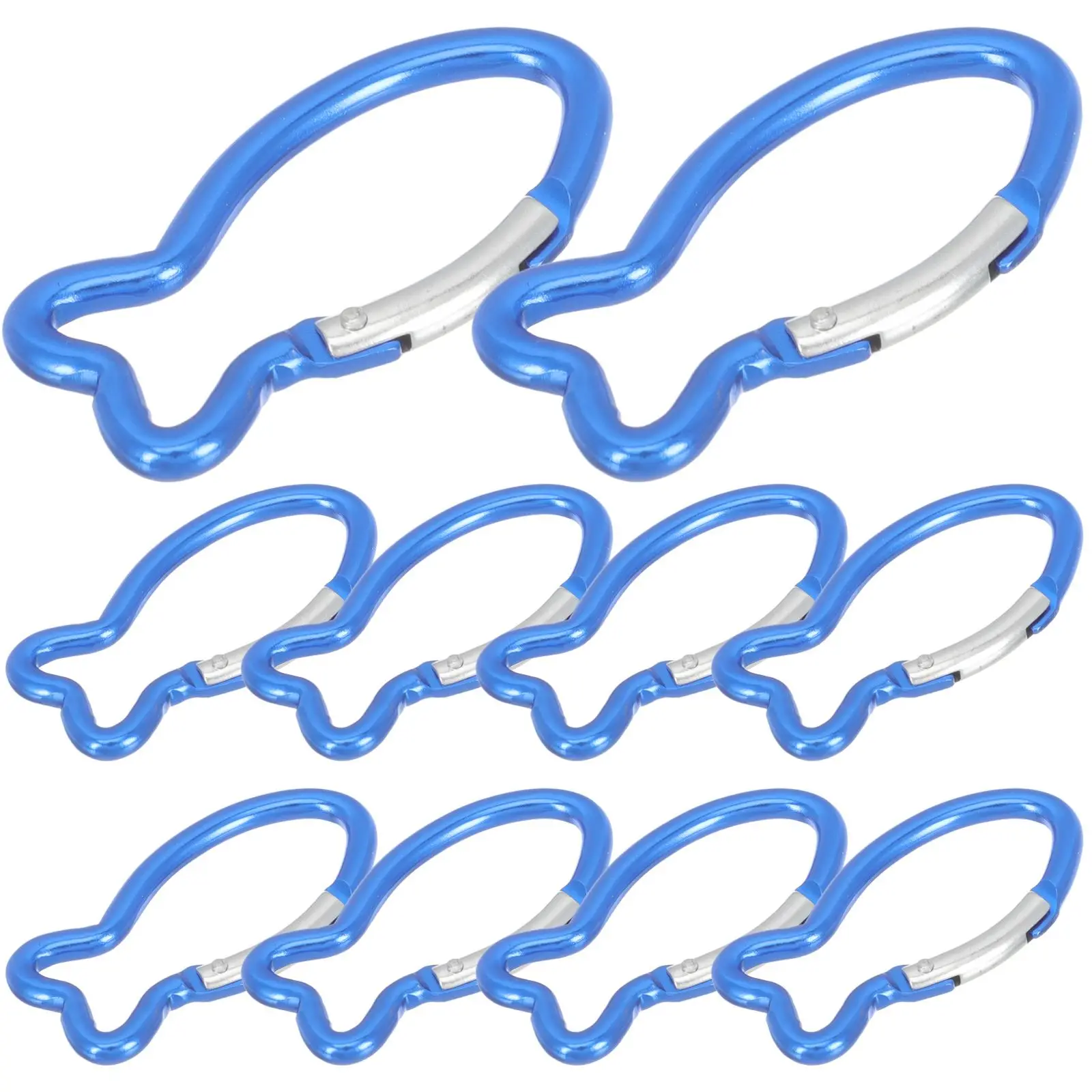 

10 Pcs Climbing Carabiner Key Chain Clip Mini Sports Outdoor Survival Gear Camping Hooks Professional Travel