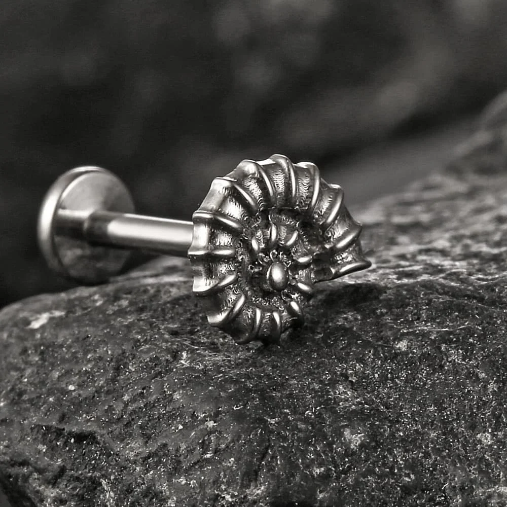 ASTM F136 Titanium Tiny Conch Stud Earring, Body Piercing