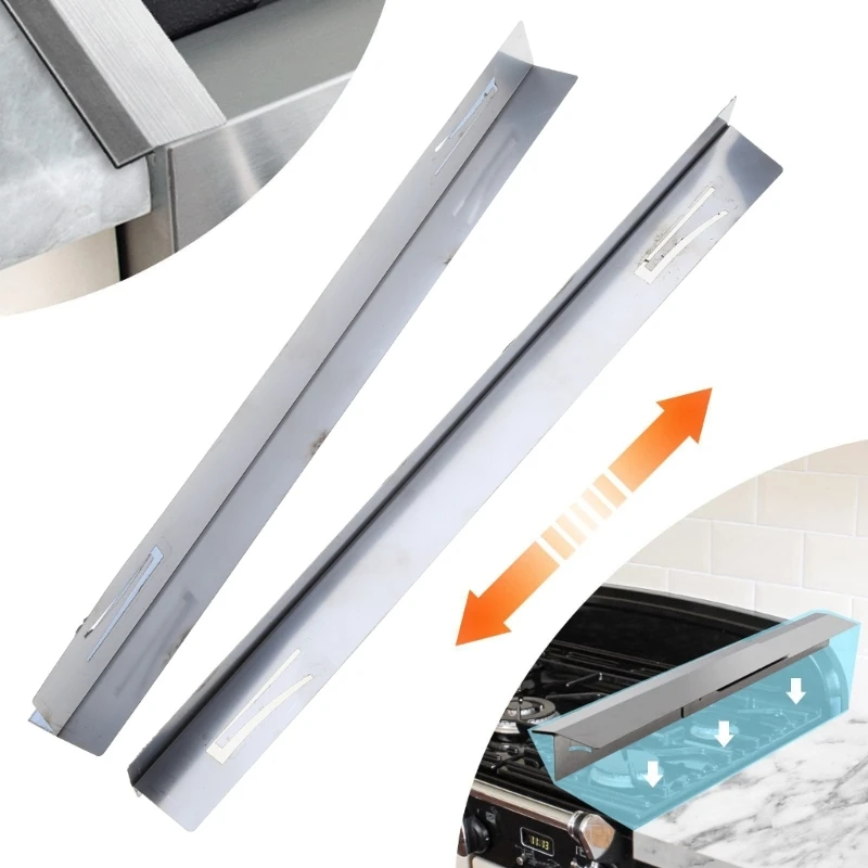 1 مجموعة موقد المطبخ مكافحة الفجوات غطاء الفولاذ المقاوم للصدأ الفجوات غطاء كوكتوب تقليم موقد الفجوات الحرس الفجوات حشو الحرارة