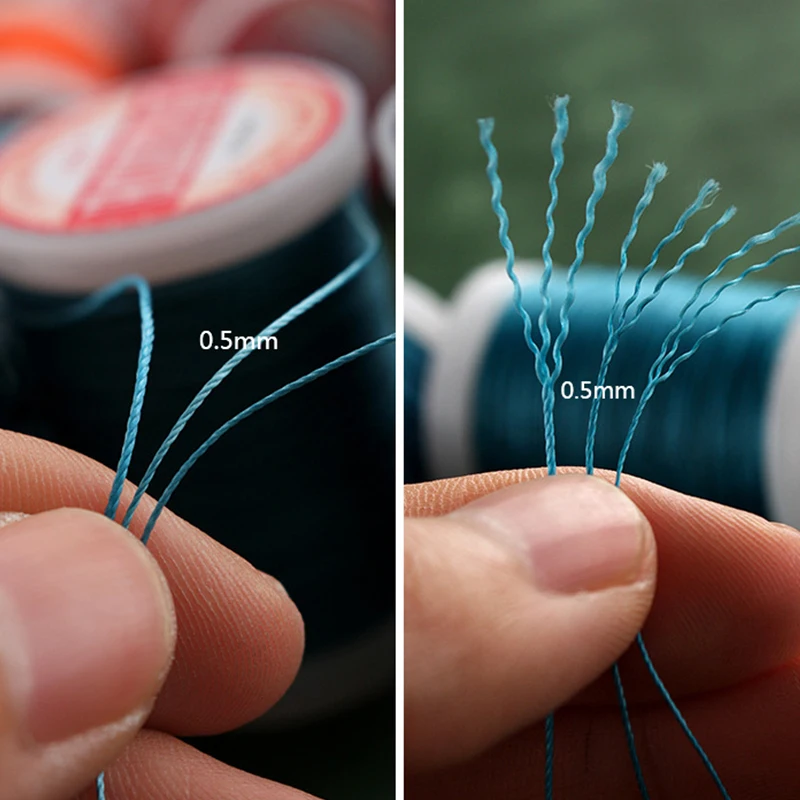 0.5 مللي متر ثوب مشمع دائري الجلود الخياطة الحرفية البوليستر عالية الجودة الحبل الشمع المغلفة سلاسل قوة الموضوع اليدوية #4