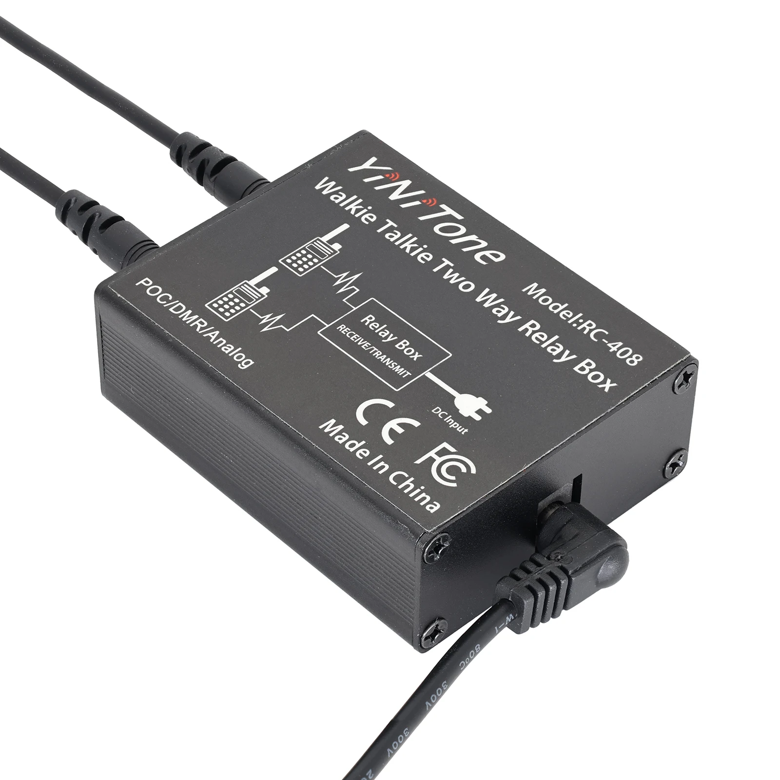 

Yinitone RC-408 Relay Box Two-Way Radio Relay | K Port for Baofeng UV-5R, BF-888S, Kenwood, TYT