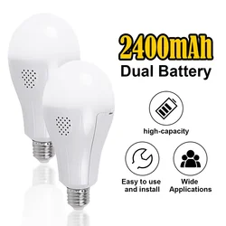 Hoge Helderheid E27 Oplaadbare Emergency LED Koude Lamp Bulbs 15W Gloeilamp Outdoor Camping Vissen Draagbare Lampen Lichten