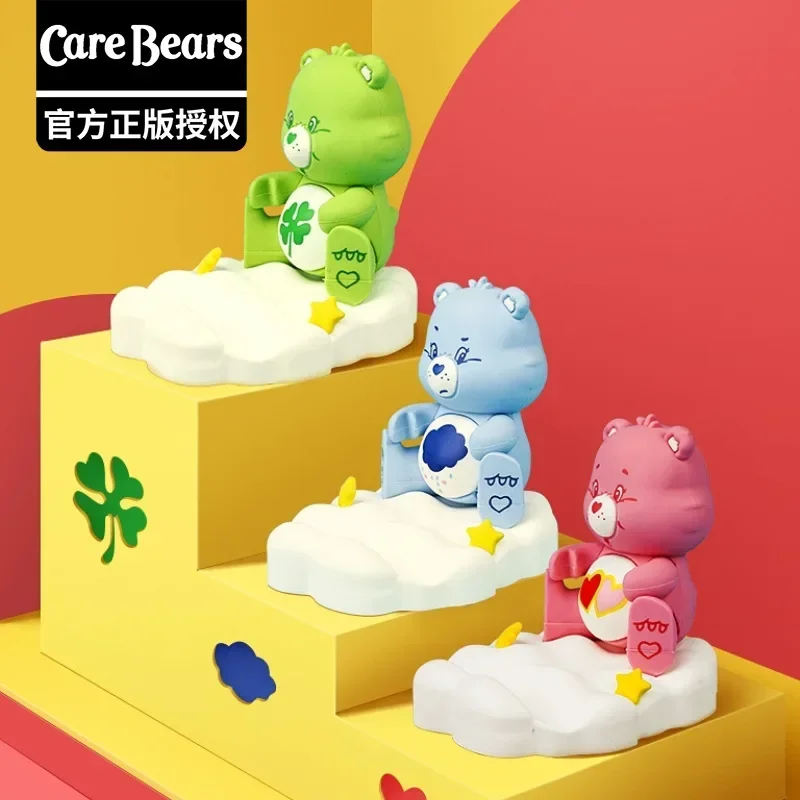 

Genuine Cartoon Love Bear Carebears Cute Cloud Mobile Phone Stand Desktop Ornaments Gifts for Girlfriends Small Accessories