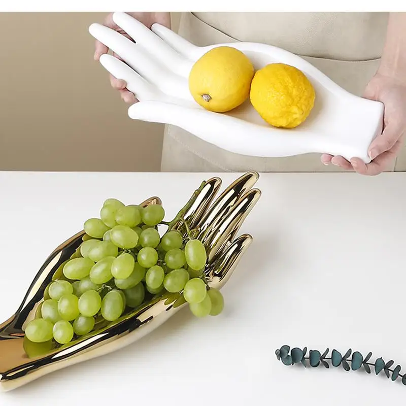 

home decoration ceramic art hand model sculpture ornament fruit tray jewelry storage Modern Decor Accessories