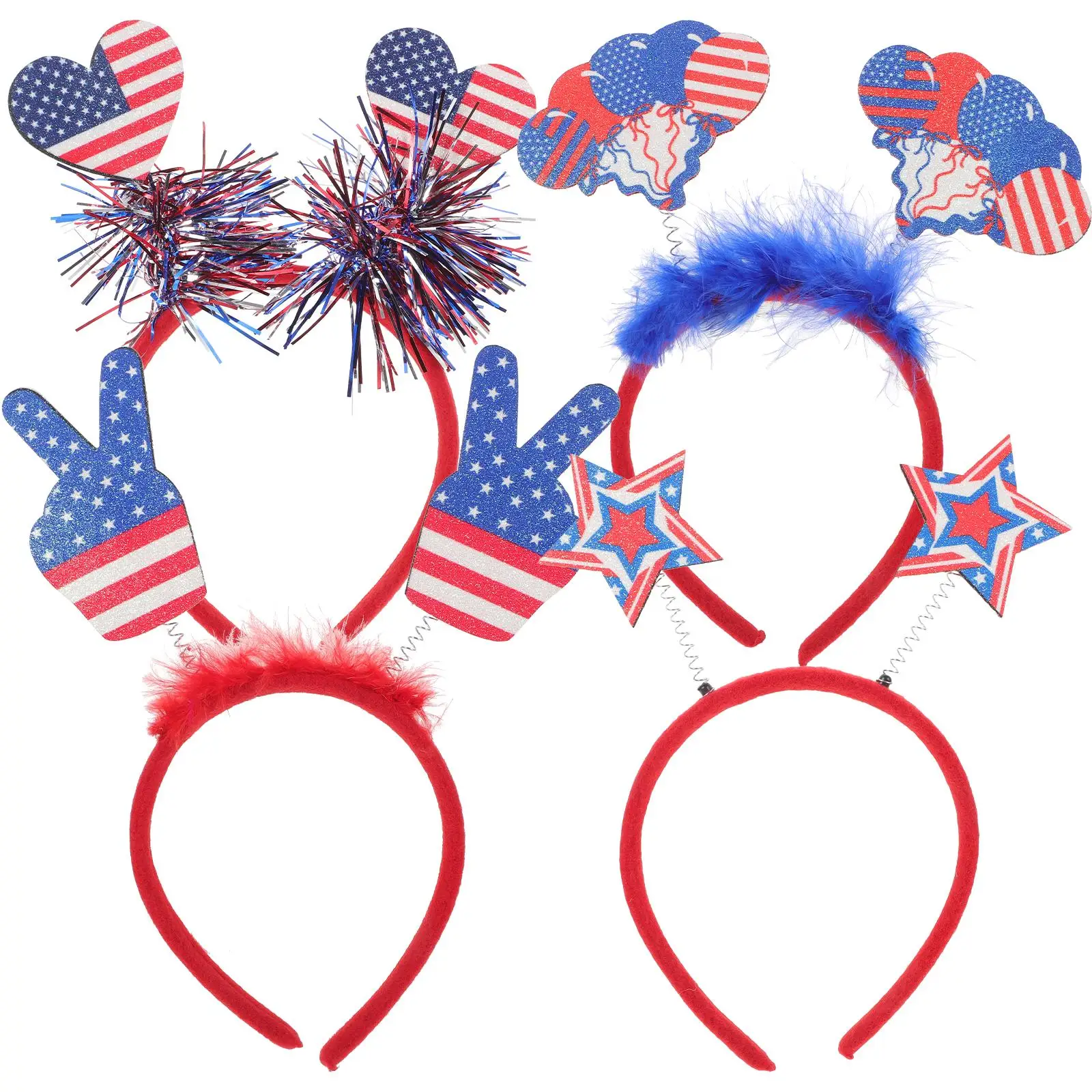 

4 Pcs Headb 4Th Of Outfits For Women s for Independence Day 4th of July Kids Women 4Th Of July Headb s Accessories Plastic