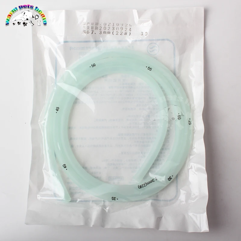 Stomach Tube with Centimeter Marks Silicone Rubber Feeding Tube for Human Dog Cat Animals Veterinary