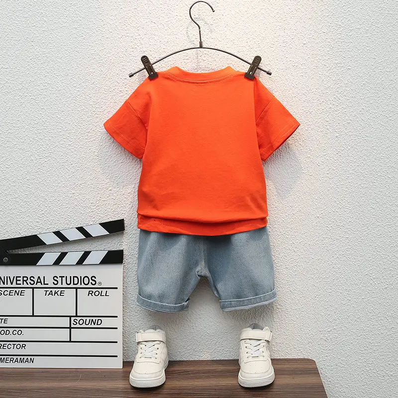 Kinder Sommer Freizeit kleidung Anzug Kinder Jungen Mädchen T-Shirt kurze Hosen 2 teile/sätze Kinder Säuglings mantel Kleinkind Anzug 1 2 3 4 5 Jahre