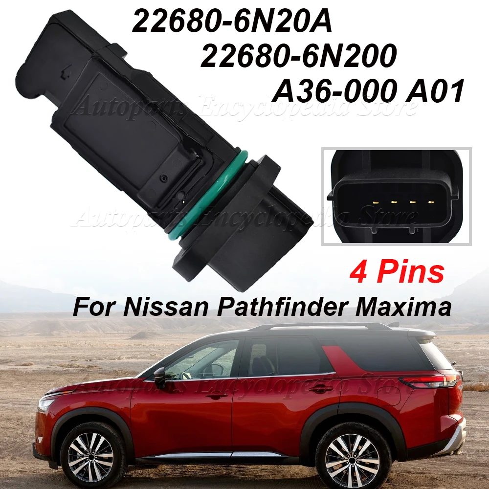 

For Nissan Pathfinder Maxima 3.5L V6 22680-6N201 New MAF Mass Air Flow Meter Sensor 22680-6N20A A36-000 A01 22680-6N200