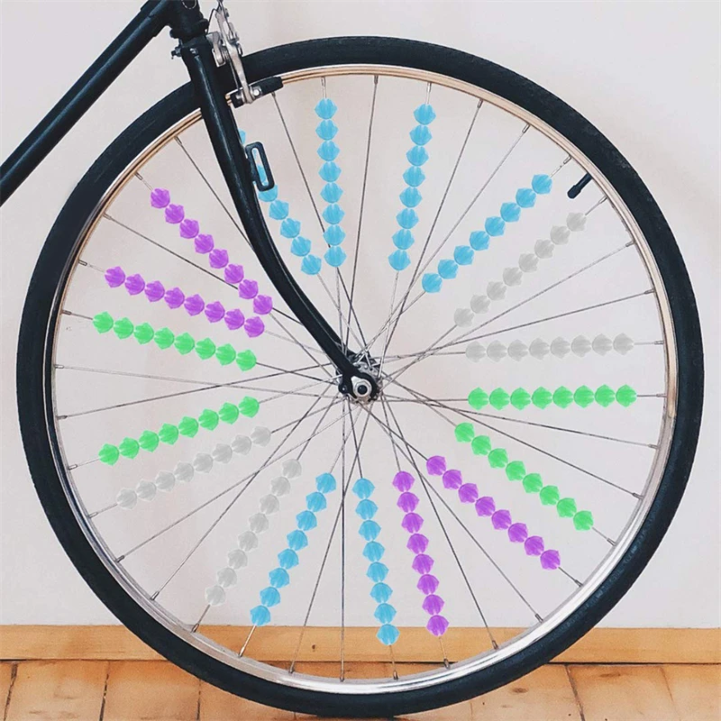 Luminous Bicycle Wheel Spoke 1 Pack Plastic Colorful Wrap Tubes Decor Bike Spokes Cycling Parts Bicycle Accessories DROPSHIPPING