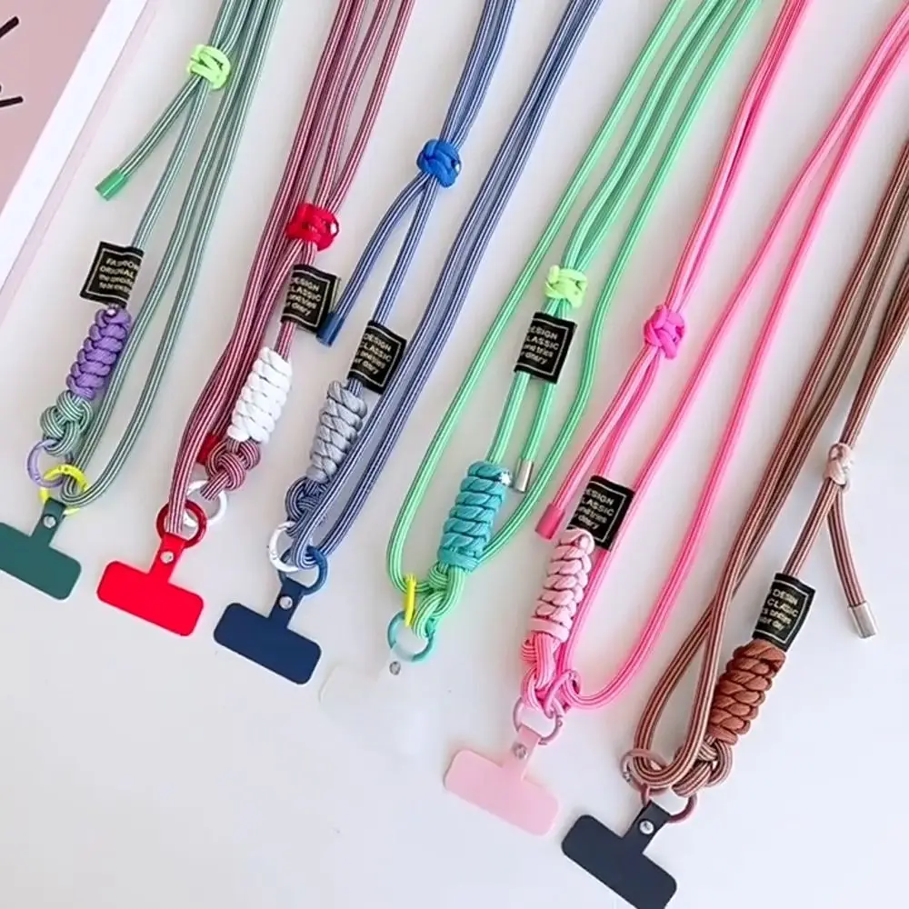 الفاخرة قابل للتعديل مضفر الهاتف سلسلة مفاتيح قصيرة الحلي جراب هاتف شنق حبل السلامة ضد التعادل حبل ملحقات الهاتف #1