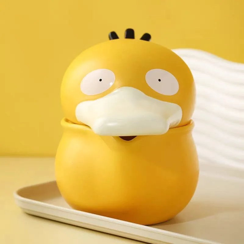 creative-psyduck-house-ceramic-mug-anime-action-figure-anime-merchandise-desktop-decoration-large-capacity-milk-juice-water-cup