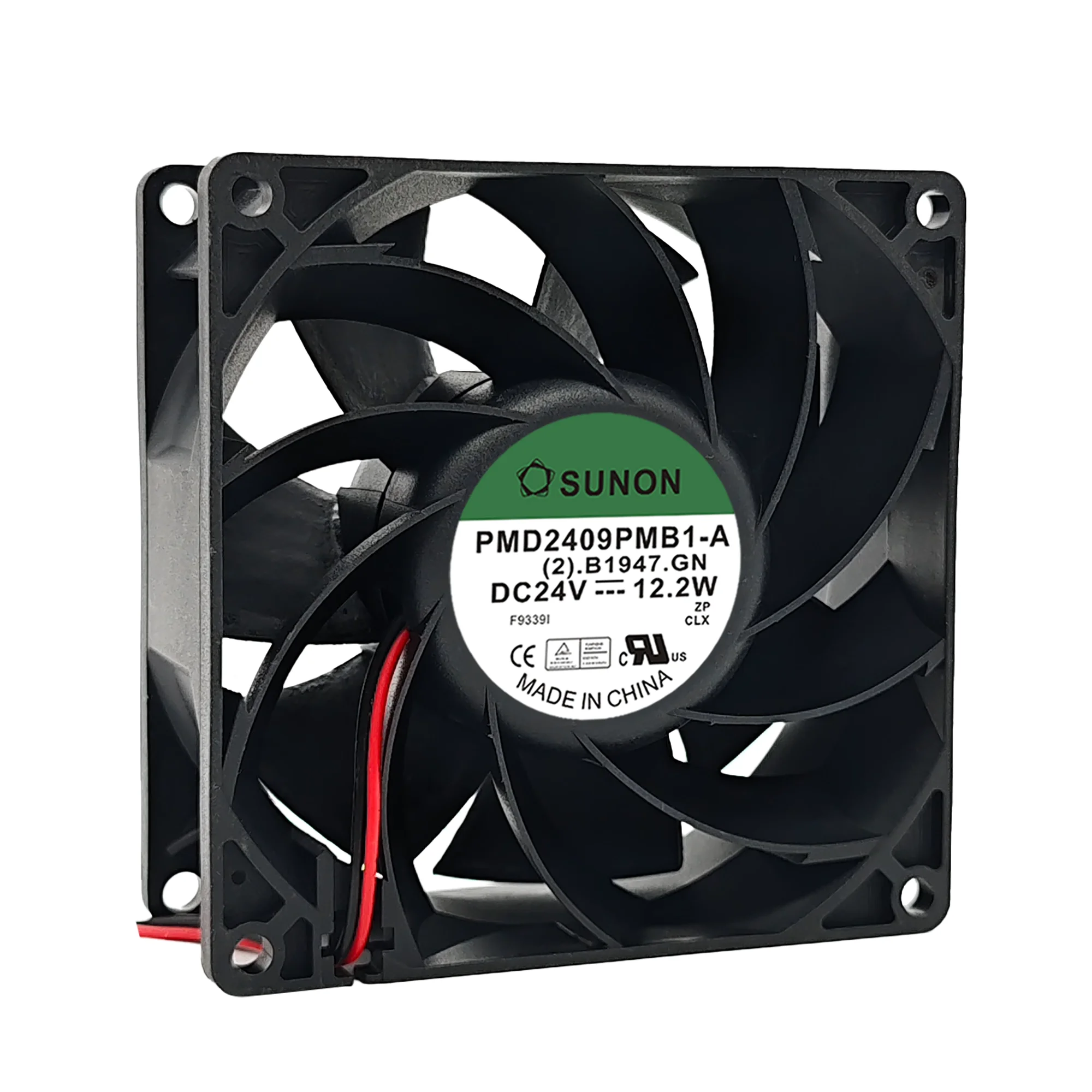 

PMD2409PMB1-A 92x92x38 мм Охлаждающий вентилятор с двумя шарикоподшипниками - 24 В 12,2 Вт 4900 об/мин 120 куб. футеров для инверторов/серверов