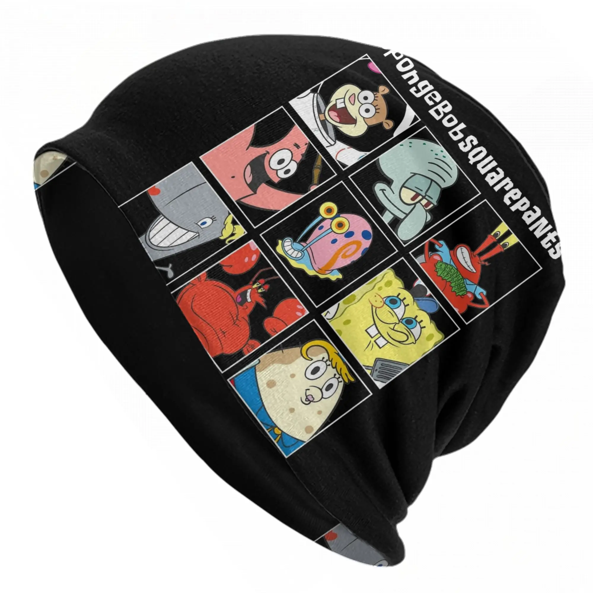 Spongebobed Cap  Casual Men Women Ski Skullies Beanies Hat Spring Warm Multifunction Bonnet Knit Hat