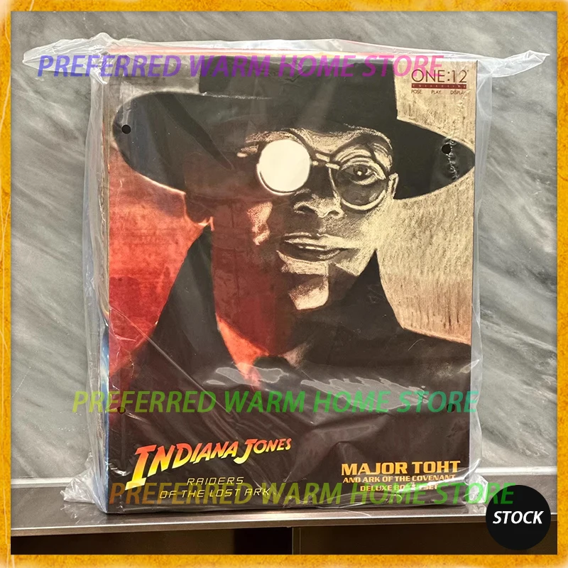 En stock: Set de lujo en caja de colección One:12 de Mezco Toys - MAJOR TOHT Y ARK OF THE COVENANT - Modelo de juguete de Indiana Jones
