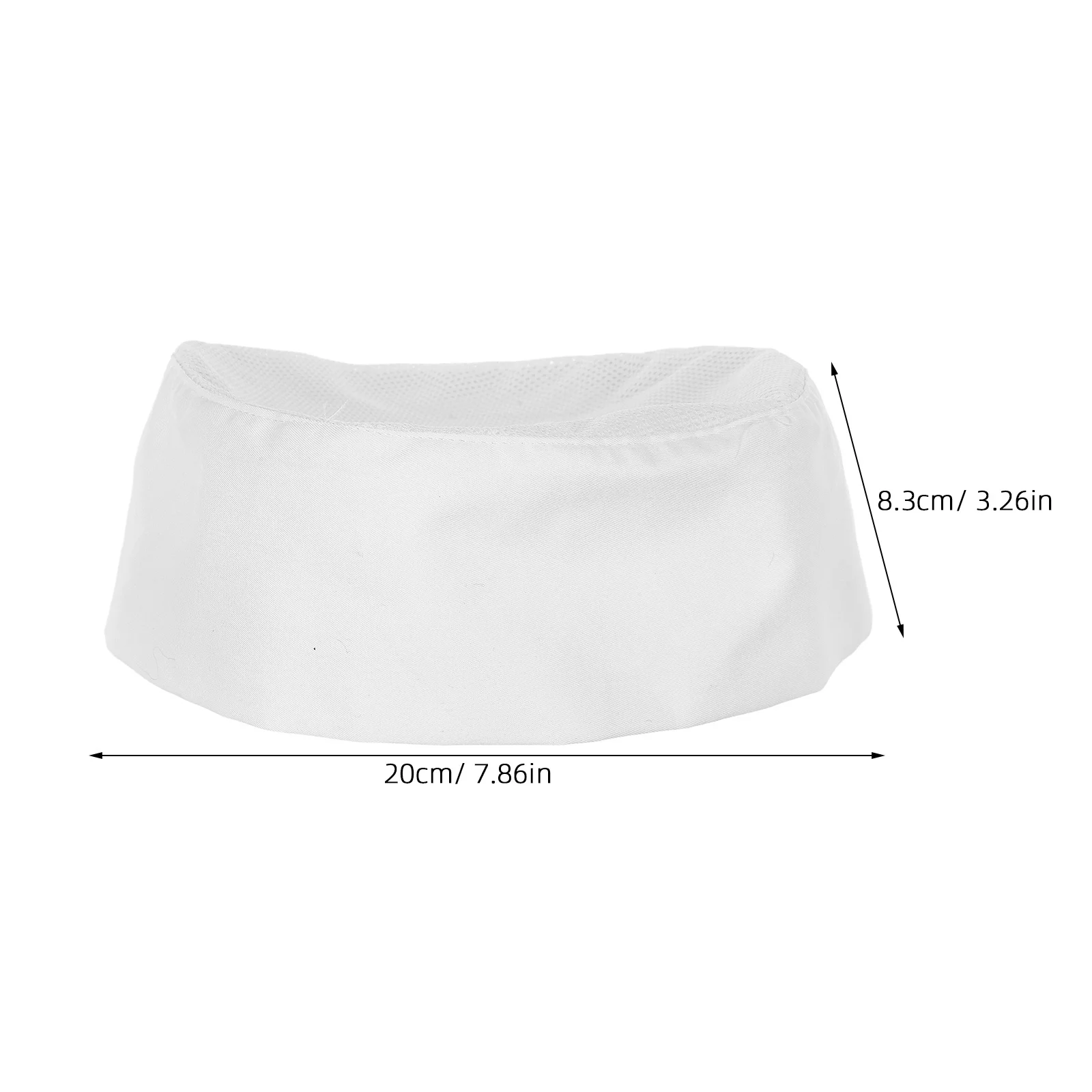 Gorro de Chef blanco para adulto, gorro de cocina transpirable con parte superior de malla ajustable de talla única para panaderos, personal de cocina, escuelas de Catering, Unisex