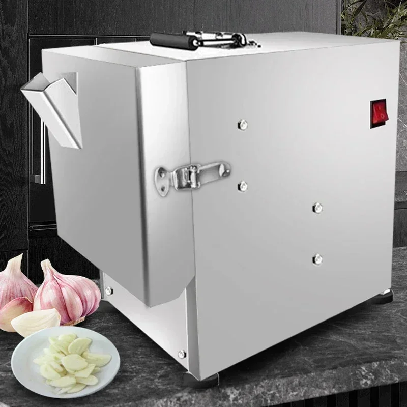 Excelente calidad superior, prensa de ajo multifuncional de acero inoxidable de 180W, ajo eléctrico, jengibre, anillo de pimienta, rebanada de ajo Mac