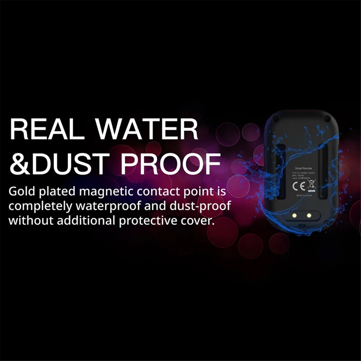 A57G-Wirelessสมาร์ทรีโมทคอนโทรลสําหรับGoPro Hero 12/11/10/9/8 LEDหน้าจอสีสันแบตเตอรี่ 50Mสายรัดข้อมือสายUSB