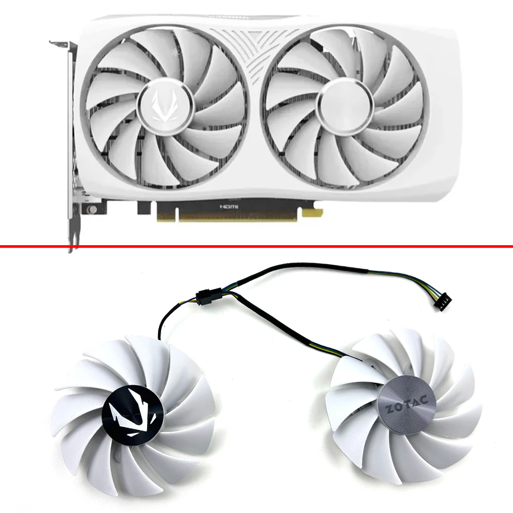 

88MM 4PIN GA92S2U CF9015H12S Cooling Fan For ZOTAC RTX 4060 8GB TWIN EDGE OC WHITE video card fans