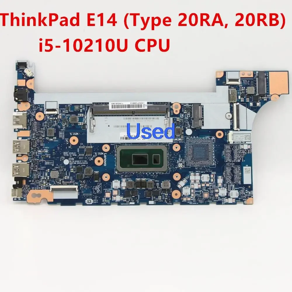 Mainboard For Lenovo ThinkPad E14 E15 gen 1 Laptop Motherboard NM-C421 i5-10210U 5B20S72279