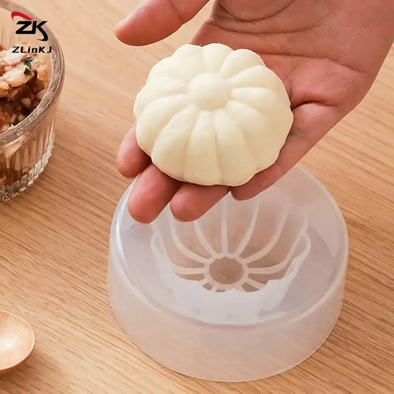 Homemade Baozi Mold Kitchen DIY Pastry Pie Dumpling Maker Bun Mould Steamed Stuffed Bun Cakes Making Mould Manual Baking Tools