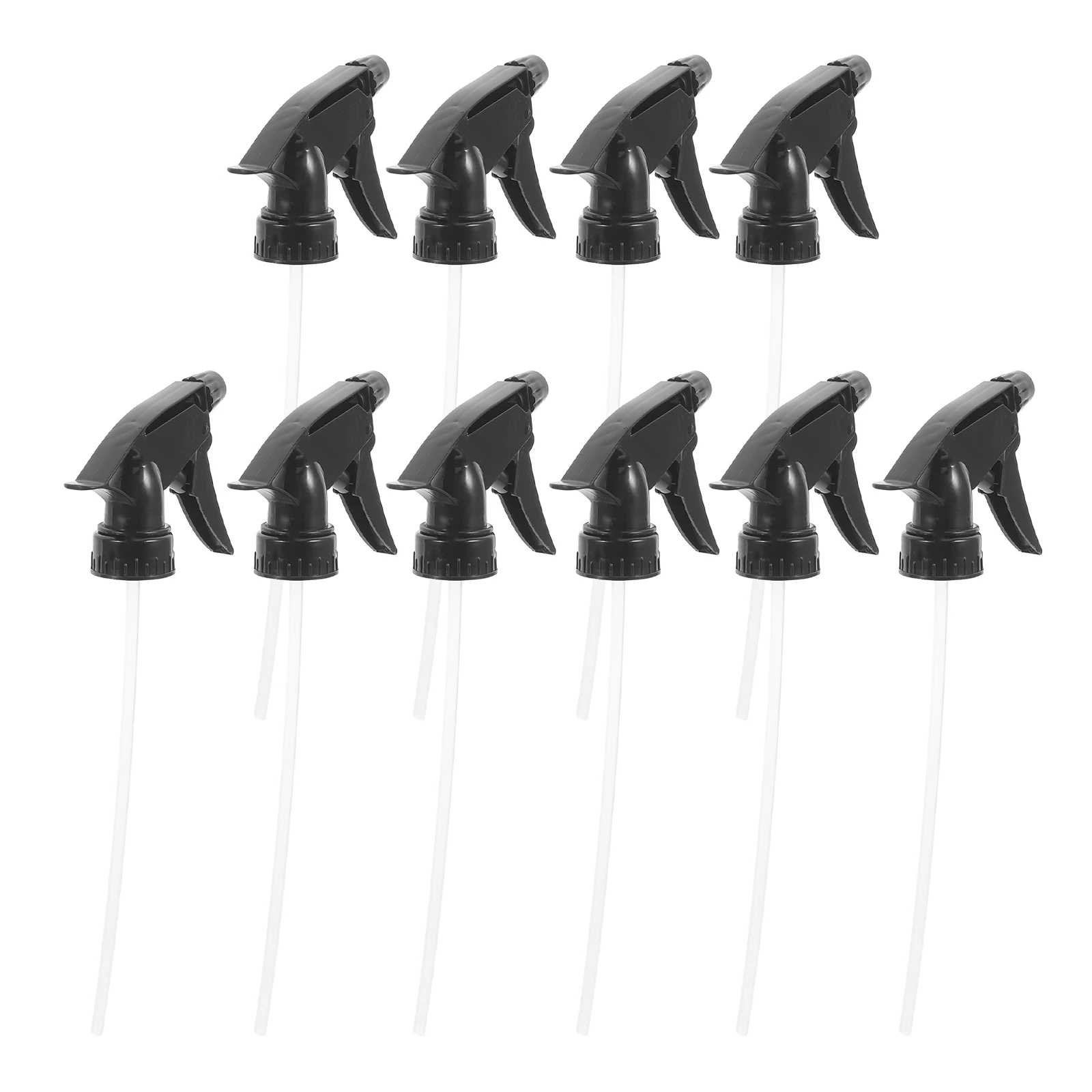

10 Pcs Black Watering Bottle Nozzle Durable Plastic Press Down Type Replacement Spray Nozzles For Gardening Household Use