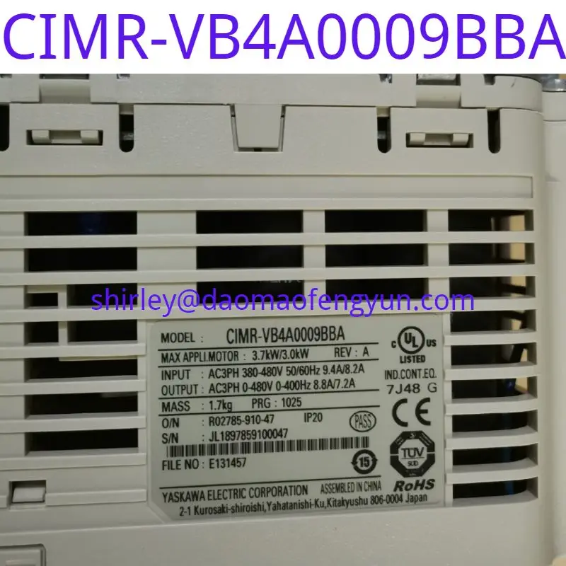 Used Original Yaskawa V1000 series frequency converter CIMR-VB4A0009BBA 3kw/3.7KW 400V 380V