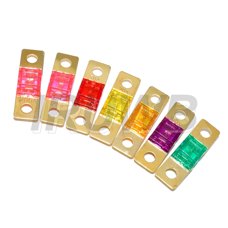5PCS ANS FUSE 20A 30A 40A 50A 60A 70A 80A 100A 125A 150A 175A 200A ANL Gold Plated Stud Fuses Mini Stereo Audio AFS Fuse