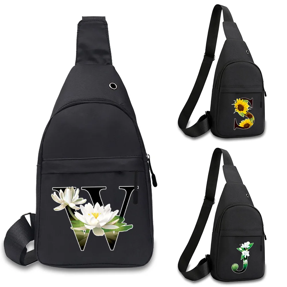 

2025 New Men Chest Pack Flower Color Series Travel Hiking Large Capacity Shoulder Bag Fashion Multi-functional Chest Bag