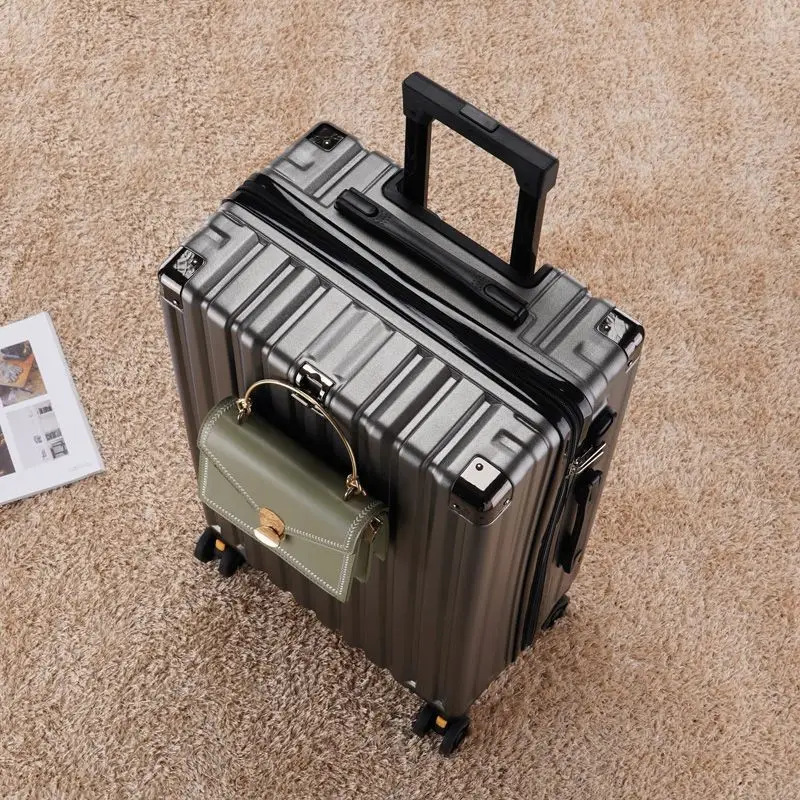 Male Students Mute Suitcase Universal Wheel 20 Zipper Female New Password Suitcase 24 Super Capacity Suitcase Maletas Bag