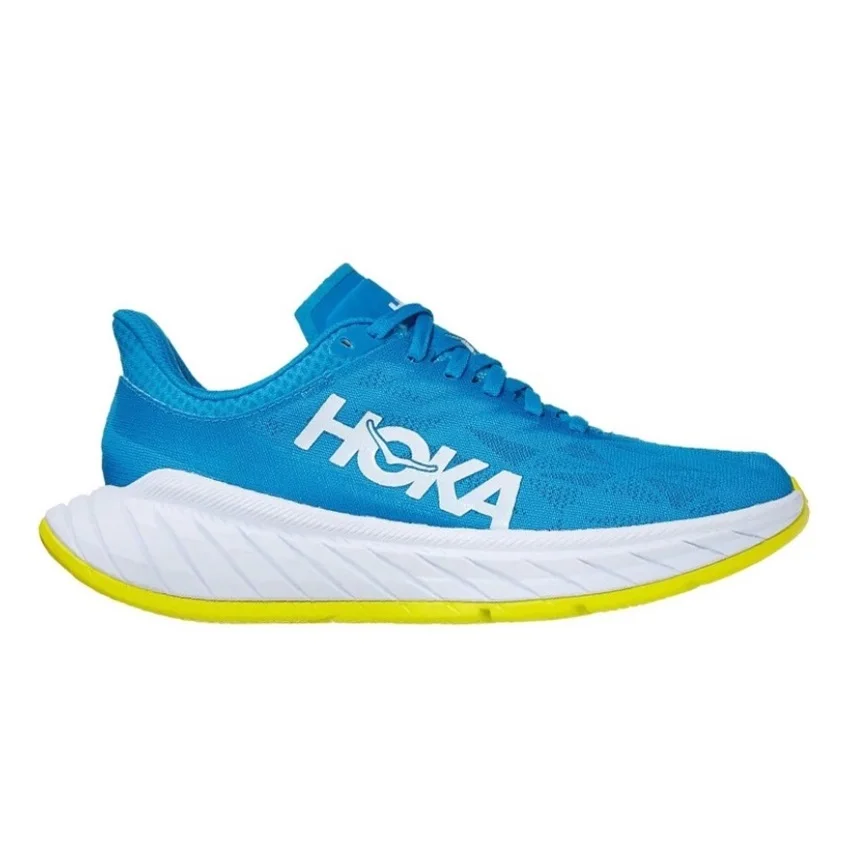 Hoka One One Carbon X2 X 2 Diva Blue Citrus Men Women Trainers Fashion Jogging Sport Shoe Sneakers Lightweight Running Shoes