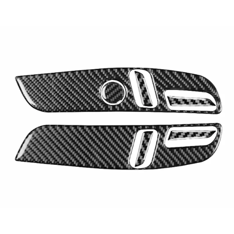 

Для Tesla Model 3 Highland 2023-2025 аксессуары для салона автомобиля, наклейка из углеродного волокна, кнопка регулировки автомобильного сиденья, панель