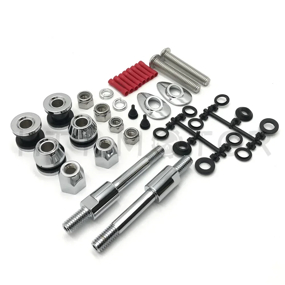 Untuk 2002-2005 Harley Davidson Dyna FXD Suku Cadang Sepeda Motor HardDrive Sissy Bar Docking Hardware Kit