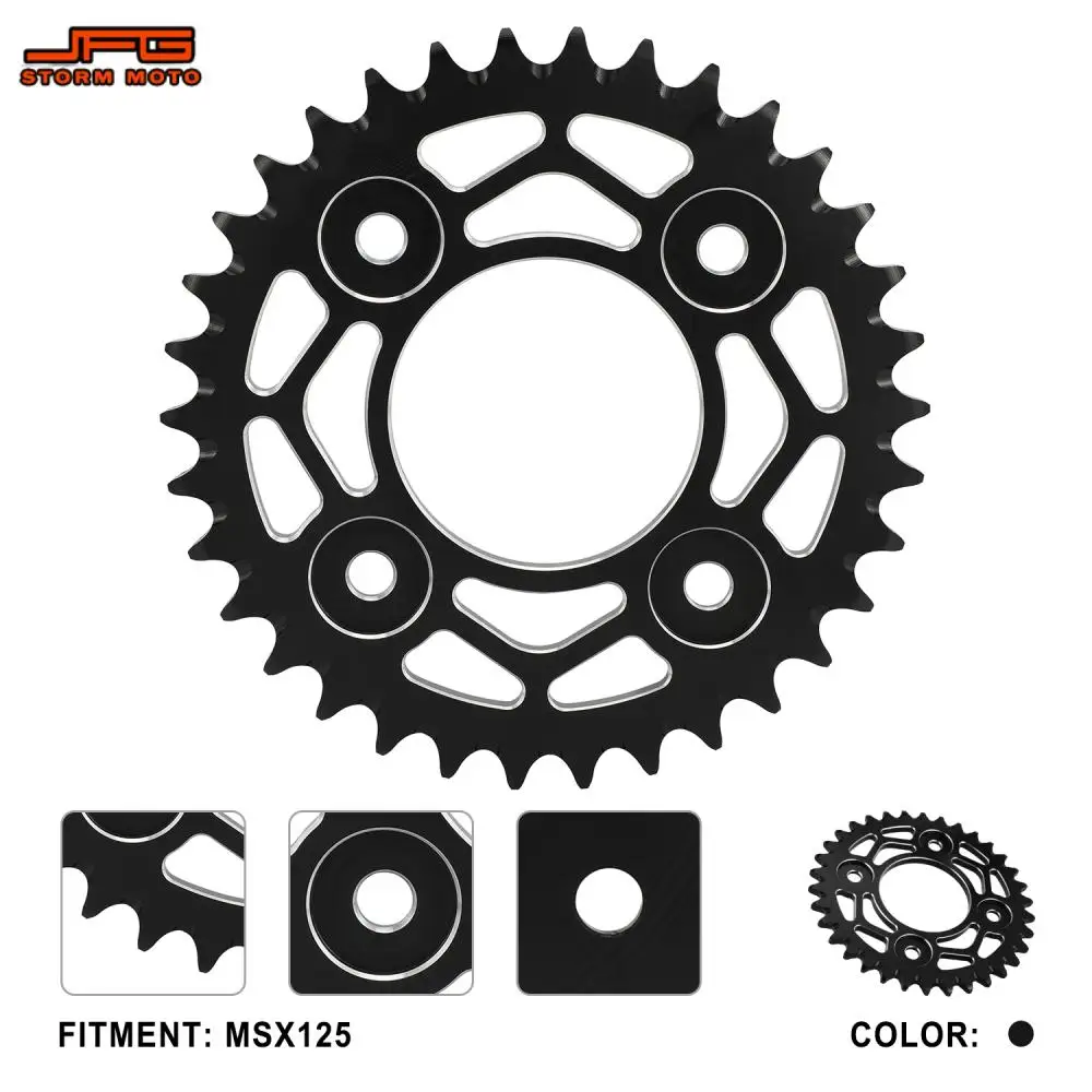 Motorcycles Accessories Chain Sprocket 420-34T CNC 7075 Aluminum Parts For HONDA MSX125 Motocross Dirt Pit Bike Off-Road Vehicle