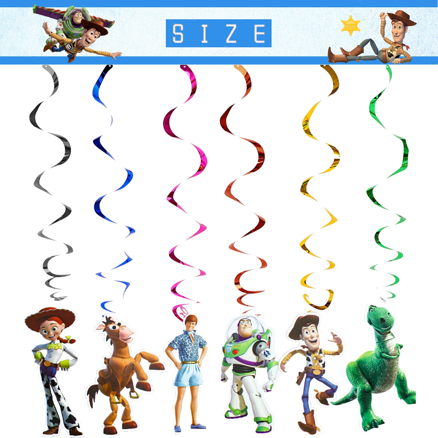 Kinderfeestdecoratie Wegwerp Servies Toy Story Bekers Borden Ballonnen Babyshower Verjaardagsfeestje Cadeau Speelgoed