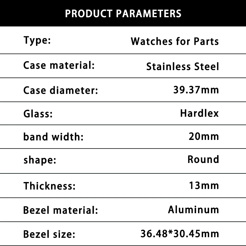 NH35 Case Mechanical Watch Modification Accessories Waterproof Stainless Steel Case Suitable For NH36 NH34 Universal Movement