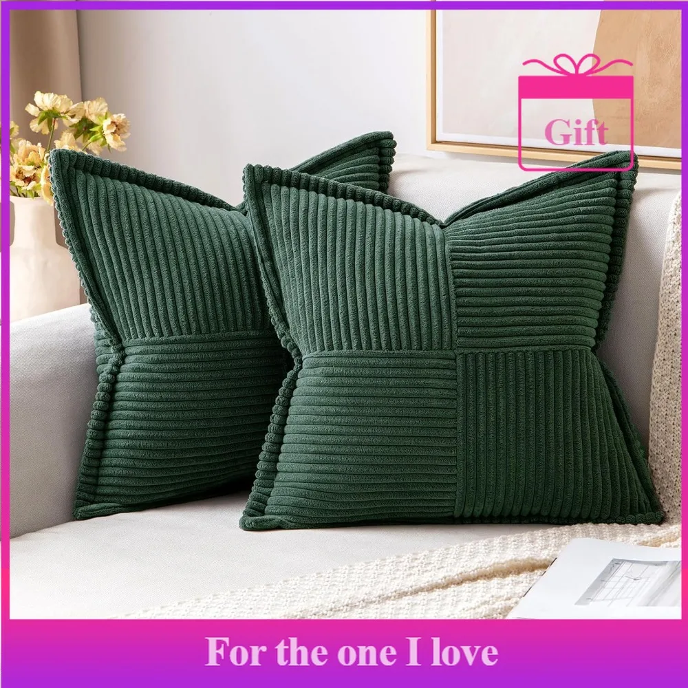 

2-pack Christmas pillowcases, suitable for sofas, beds, and living rooms, 16x16 inches, Bohemian style decorative pillows