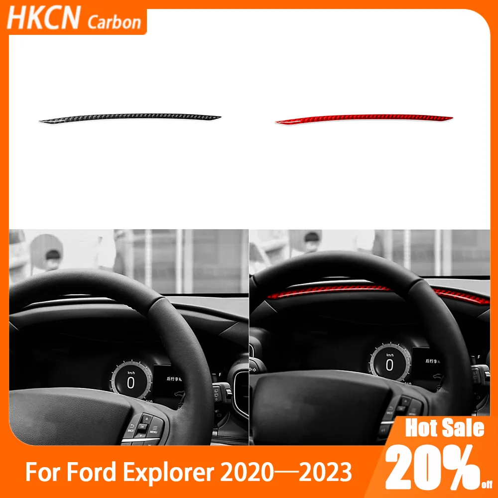 

Carbon Fiber Dashboard Speedometer Strip Car Accessories Interior Cover Trim Sticker Modification For Ford Explorer 2020—2023
