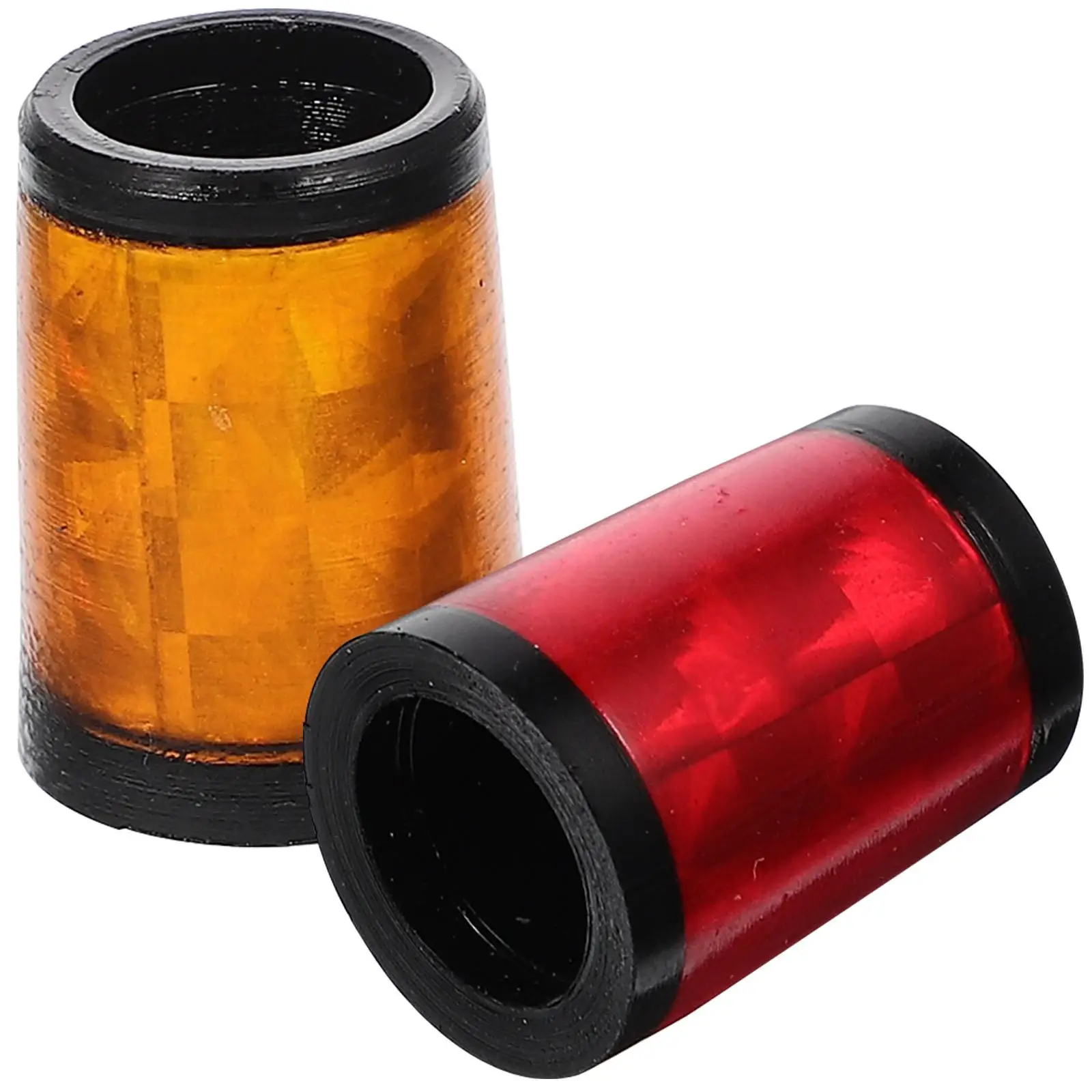 2Pcs Golf Club Ferrules Cover Red+Orange Wear-resistant Protective Golfs Supplies Practical Training Accessories