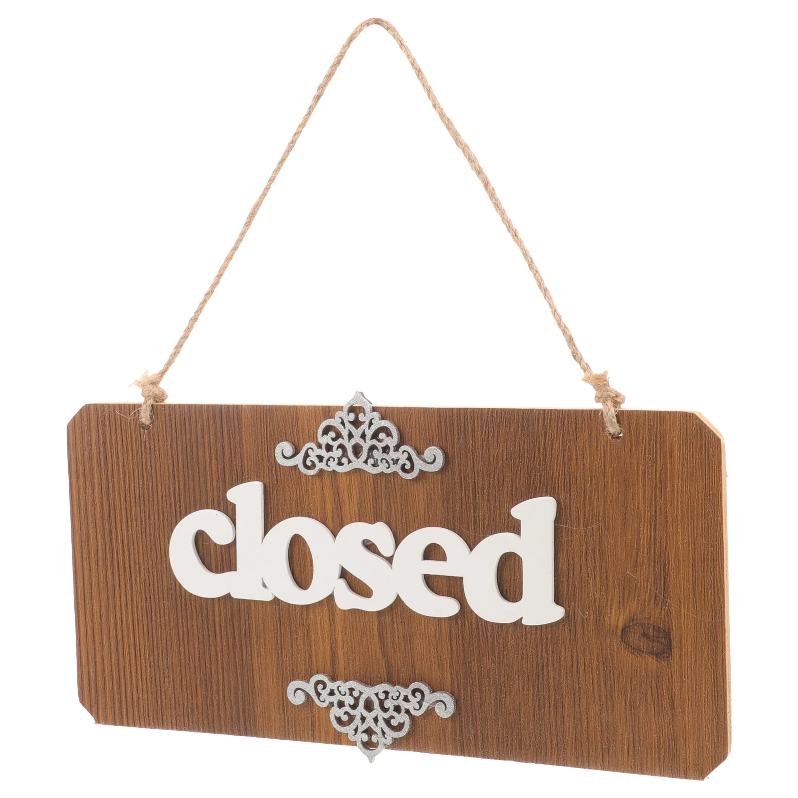 Door Plate Ornaments Signs for Gate Office Open Closed Slide Custom Light up Wooden Business Store The