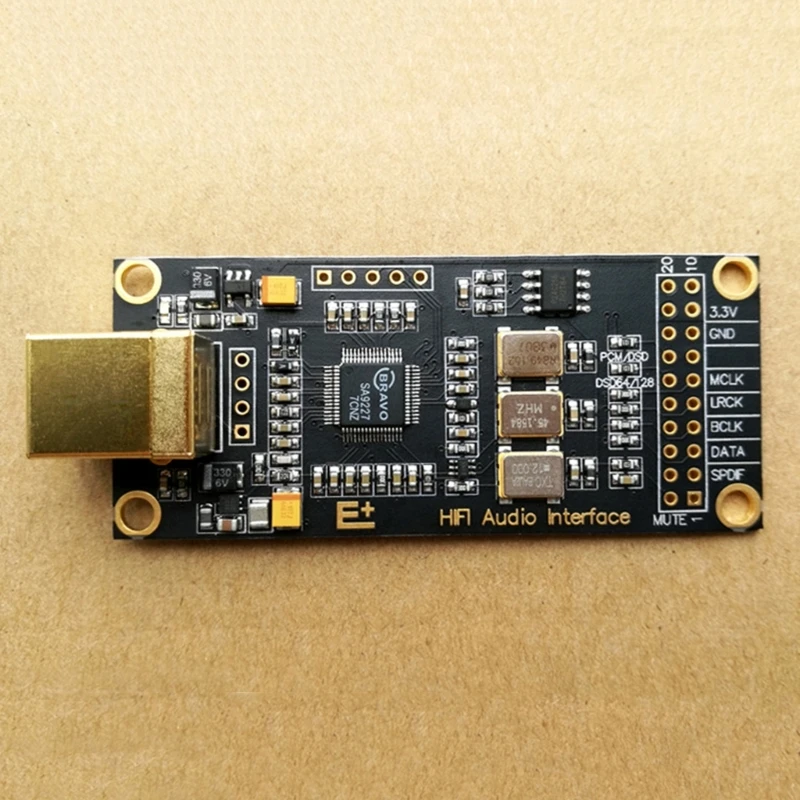 HIFI USB Decoders SA9227 USB DAC Asynchronous USB Module DSD128 32Bit/384Khz Drop Shipping