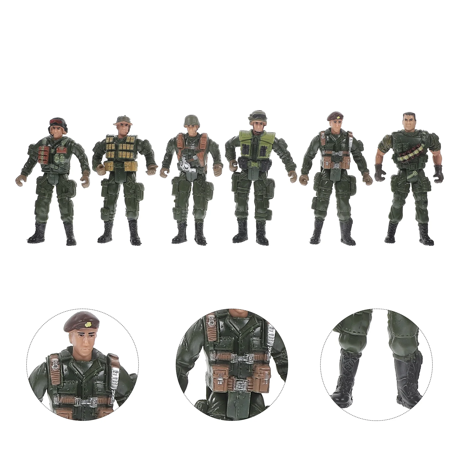 Modelos Miniatura Soldado, Mini Figuras Soldado, Cenas Figurinhas, 1 Conjunto