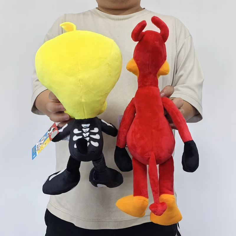 Presente de Halloween Esqueleto Tweety Pelúcia Looney Tunes Daffy Boneca de Pelúcia Brinquedo Plushie Conjunto de Presente para Crianças