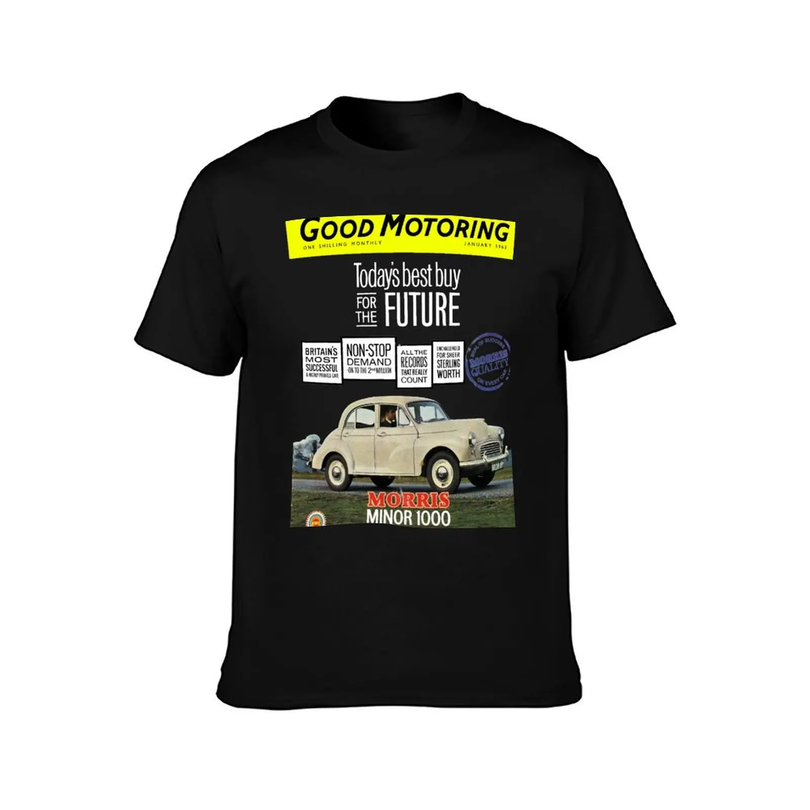 MORRIS MINOR T-Shirt Summer Casual Cotton Tee Oversized Streetwear Tops Vintage Graphic Print Loose Fit Short Sleeve