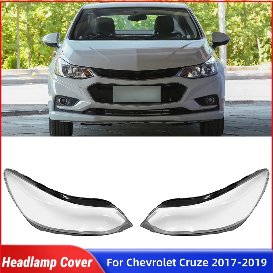 

For Chevrolet Cruze 2017 2018 2019 Car Accsesories Lampcover Caps Headlights Lens Car Front Headlight Lens Cover Lights Shell